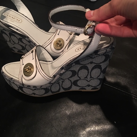 Designer Coach wedge heels - Picture 3 of 3
